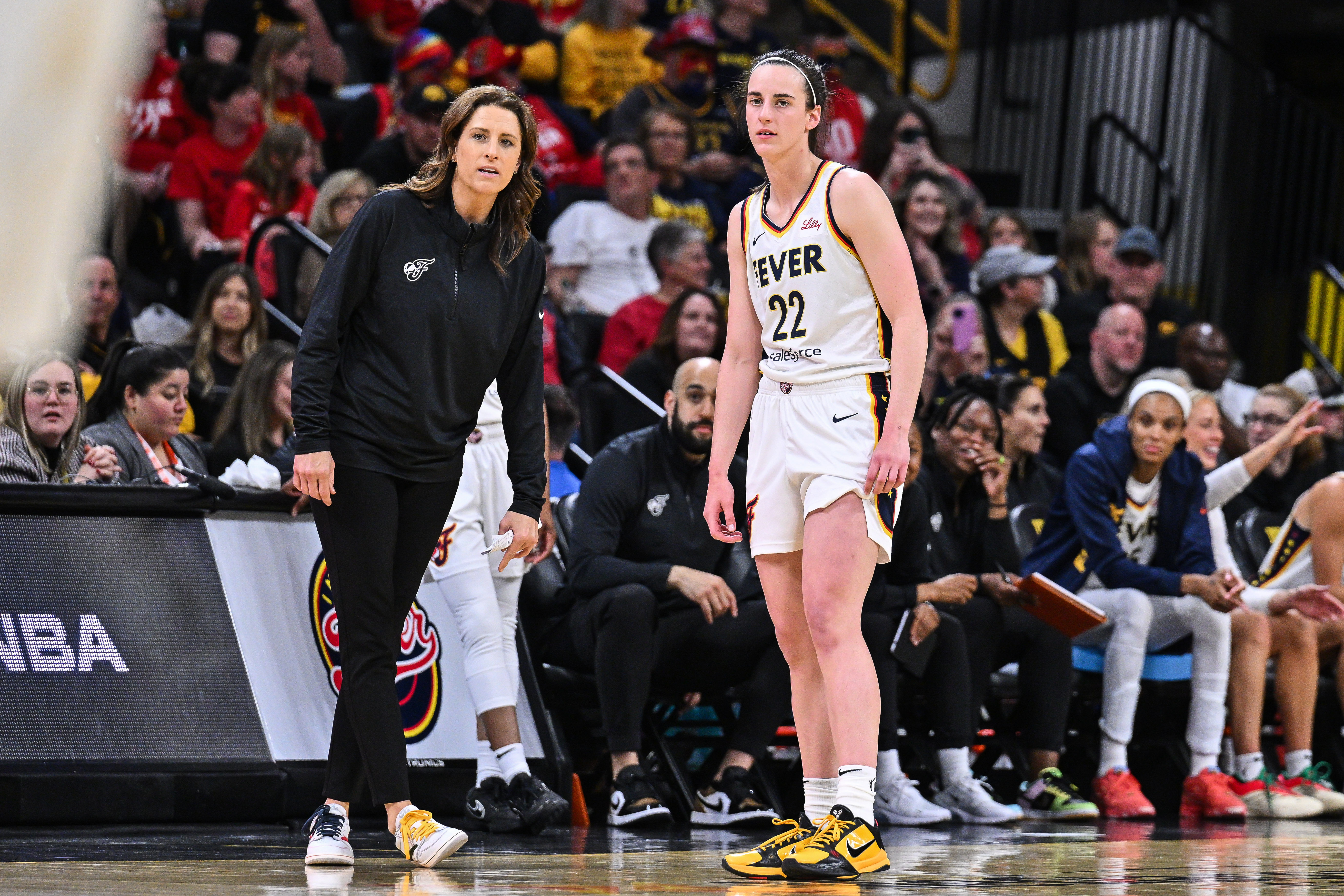 Stephanie White provides update on Caitlin Clark's injury. (Photo: IMAGN)